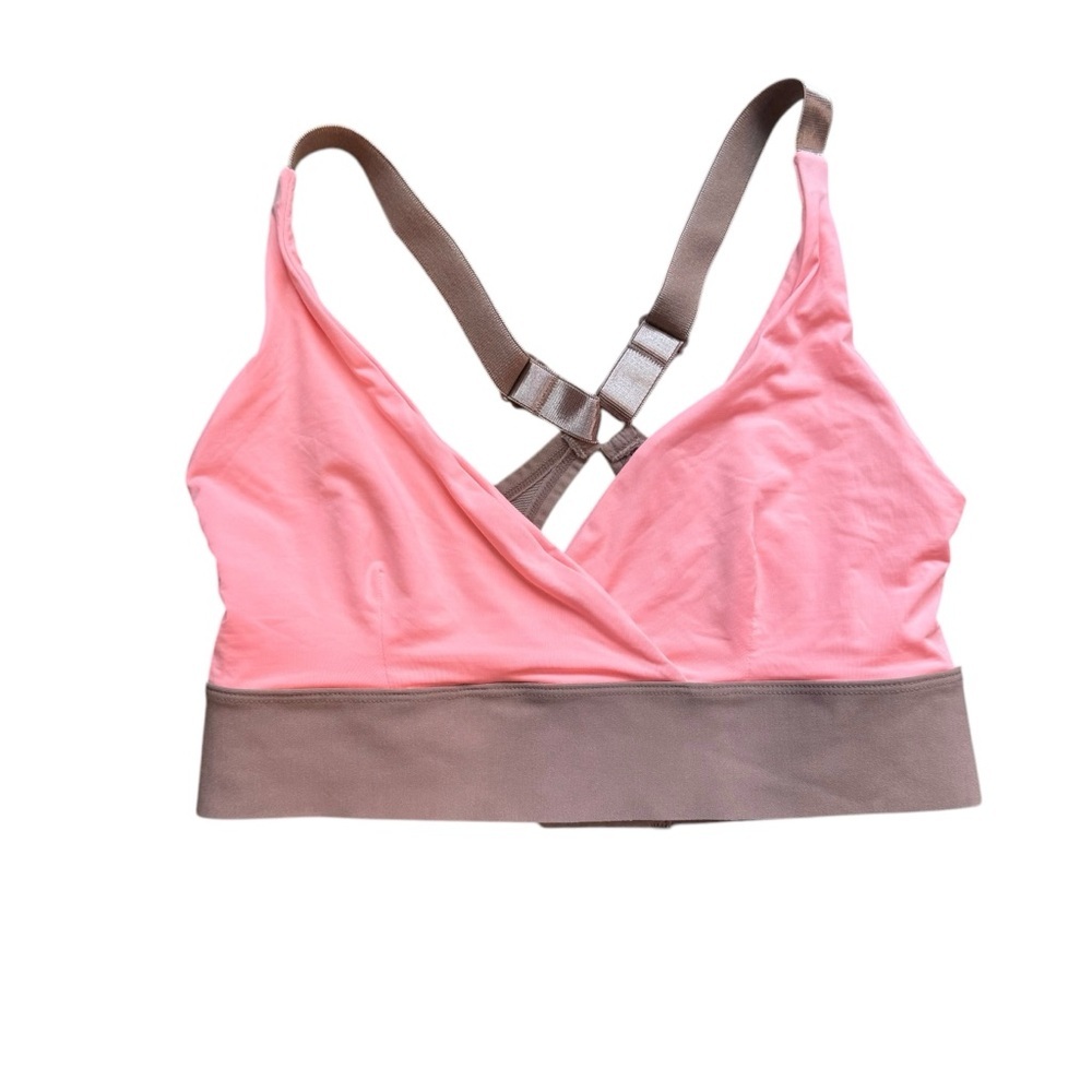 ANAONO PAIGE WRAP FRONT SPORTS BRA ORANGE XS